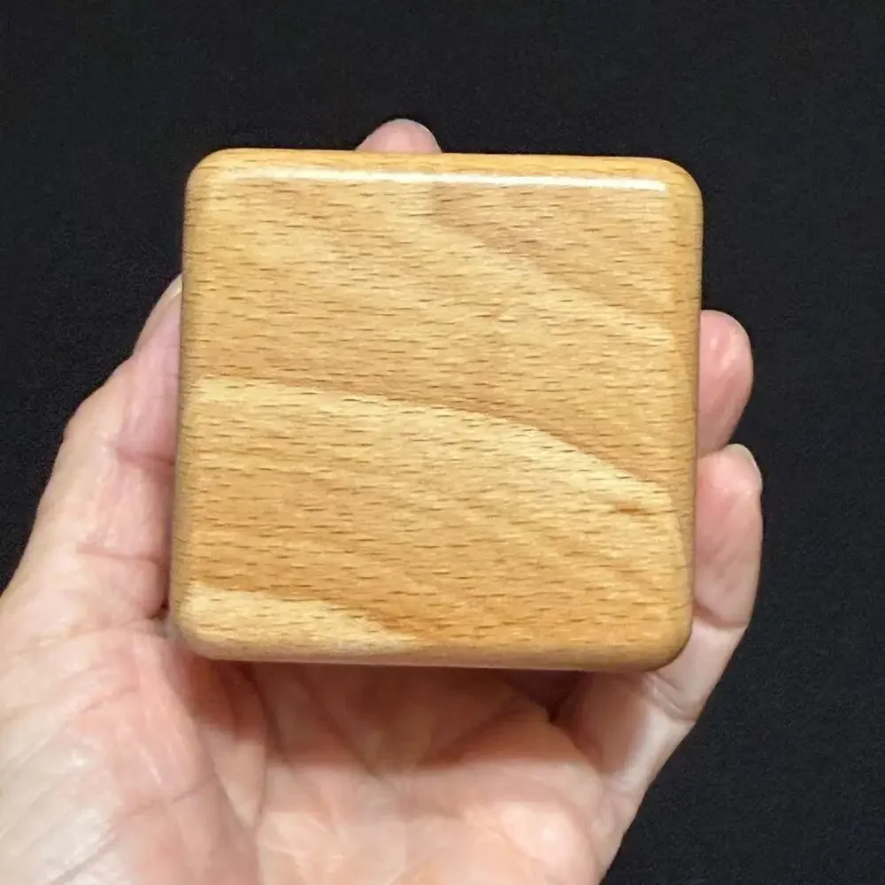 How About Forever? Engraved Wooden Double Ring Box